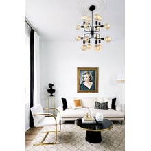 Modern Hexade 16 Light Pendant